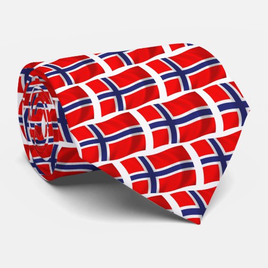 ノルウェー国旗ネクタイ ネクタイ (ロール)