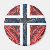 ノルウェー国旗ノルウェー北欧スカンジナビア十字架No マグネット (正面)