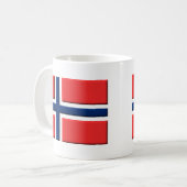 ノルウェー国旗ノールシュクマグ コーヒーマグカップ (正面左)