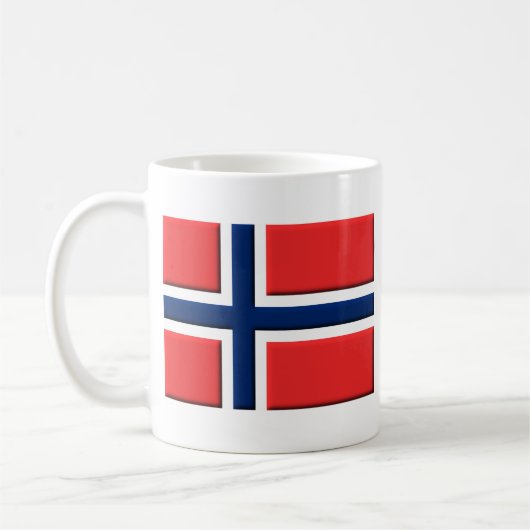 ノルウェー国旗ノールシュクマグ コーヒーマグカップ (左)