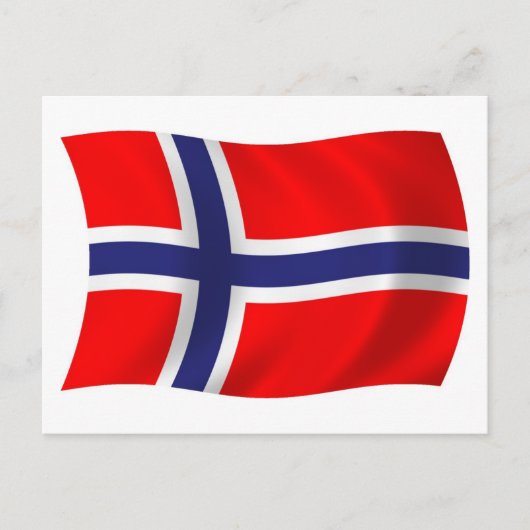 ノルウェー国旗ポストカード ポストカード (正面)