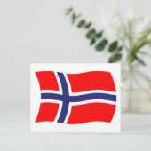 ノルウェー国旗ポストカード ポストカード (スタンド正面)