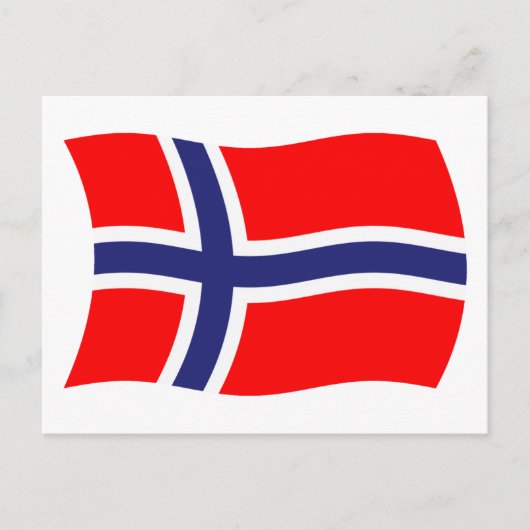 ノルウェー国旗ポストカード ポストカード (正面)
