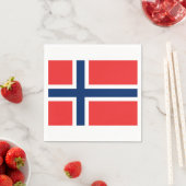 ノルウェー国旗紙ナプキンス スタンダードカクテルナプキン (インサイチュ)
