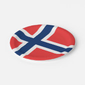 ノルウェー国旗紙プレート ペーパープレート (アングル)
