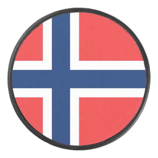 ノルウェー国旗 アイスホッケーパック (正面)