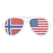 ノルウェー国旗 アビエーターサングラス (正面)