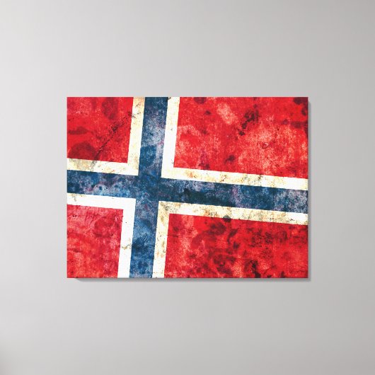 ノルウェー国旗 キャンバスプリント (正面)