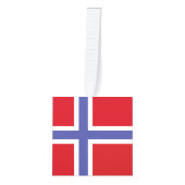 ノルウェー国旗 キューブオーナメント (正面)