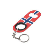 ノルウェー国旗 キーホルダー栓抜き (裏面アングル)