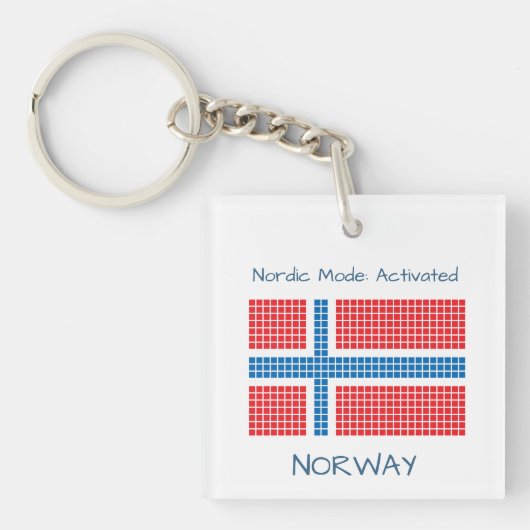 ノルウェー国旗 キーホルダー (正面)