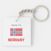 ノルウェー国旗 キーホルダー (裏面)