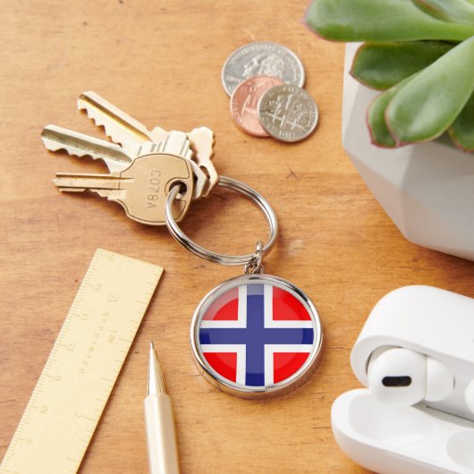 ノルウェー国旗 キーホルダー (デスク)