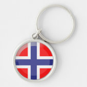 ノルウェー国旗 キーホルダー (正面)