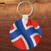 ノルウェー国旗 キーホルダー (正面)
