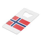 ノルウェー国旗 クレジットカード栓抜き (裏面アングル)