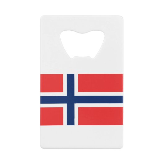 ノルウェー国旗 クレジットカード栓抜き (正面)