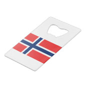 ノルウェー国旗 クレジットカード栓抜き (正面アングル)