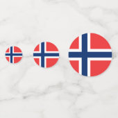 ノルウェー国旗 コンフェッティ (正面)