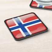 ノルウェー国旗 コースター (左側)