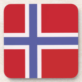 ノルウェー国旗 コースター (正面)