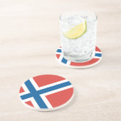 ノルウェー国旗 コースター (側面)