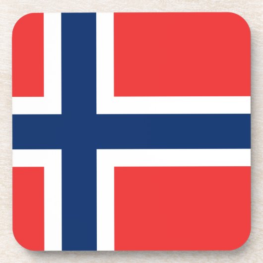 ノルウェー国旗 コースター (正面)
