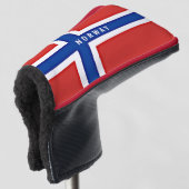 ノルウェー国旗 ゴルフヘッドカバー (3/4 正面)