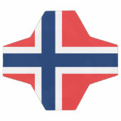 ノルウェー国旗 サッカーボール (フラット)