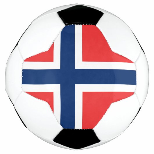 ノルウェー国旗 サッカーボール (正面)