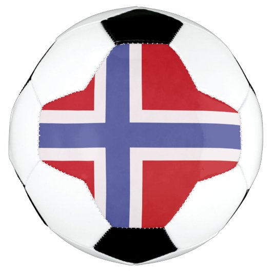 ノルウェー国旗 サッカーボール (正面)