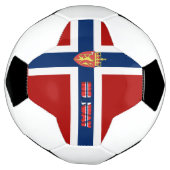 ノルウェー国旗 サッカーボール (回転)