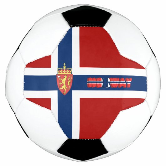 ノルウェー国旗 サッカーボール (正面)