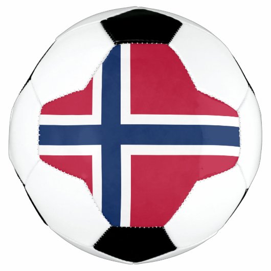 ノルウェー国旗 サッカーボール (正面)
