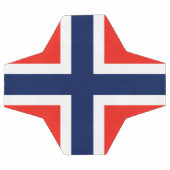 ノルウェー国旗 サッカーボール (フラット)