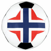 ノルウェー国旗 サッカーボール (正面)
