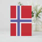 ノルウェー国旗 サンキューカード (スタンド正面)