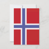 ノルウェー国旗 サンキューカード (裏面)