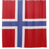 ノルウェー国旗 シャワーカーテン (正面)