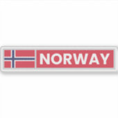 ノルウェー国旗 シール (正面)