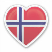 ノルウェー国旗 シール (正面)
