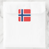 ノルウェー国旗 スクエアシール (バッグ)