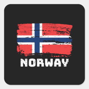 ノルウェー国旗 スクエアシール