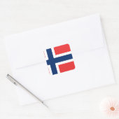 ノルウェー国旗 スクエアシール (封筒)