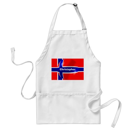 ノルウェー国旗 スタンダードエプロン (正面)