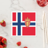 ノルウェー国旗 スタンダードカクテルナプキン (インサイチュ)