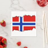 ノルウェー国旗 スタンダードカクテルナプキン (インサイチュ)