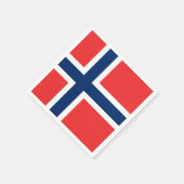 ノルウェー国旗 スタンダードカクテルナプキン (角)
