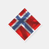 ノルウェー国旗 スタンダードカクテルナプキン (角)