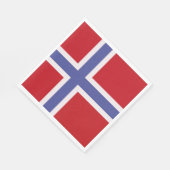 ノルウェー国旗 スタンダードランチョンナプキン (角)